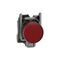 Harmony XB4, Pilot light, grey plastic, red, 22mm, universal LED, plain lens, 230...240V AC