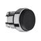 Harmony XB4, push-button head, metal, projecting, black, 22mm, spring return, unmarked