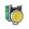 Harmony XB5R, Wireless and batteryless transmitter, push-button, metal, yellow, 22mm, spring return
