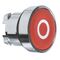 Harmony XB4, push-button head, metal, flush, red, 22mm, spring return, marked O