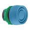 Harmony XB5, Head for non illuminated push-button, blue flush pushbutton Ø22 mm spring return unmarked
