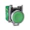 Harmony XB5R, Wireless and batteryless transmitter, push-button, metal, green, 22mm, spring return