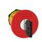 Harmony XB5, Emergency stop head, switching off, plastic, red mushroom 40mm, 22mm, trigger latching key release