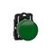 Harmony XB5, Pilot light, grey plastic, green, 22mm, universal LED, plain lens, 24V AC DC