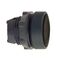 Harmony XB5, push-button head, plastic, flush, black, 22mm, spring return, unmarked