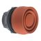 Harmony XB5, push-button head, plastic, flush, red, 22mm, spring return, coloured boot, unmarked