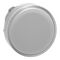 Harmony XB4, Head for Pilot light, metal, white, 22mm, universal LED, plain lens