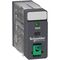 Harmony Electromechanical Relays, Interface plug in relay, 5A, 2CO, with LED, lockable test button, 24V DC