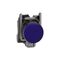 Harmony XB4, Pilot light, grey plastic, blue, 22mm, universal LED, plain lens, 230...240V AC