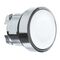 Harmony XB4, push-button head, metal, flush, white, 22mm, spring return, unmarked