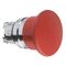 Harmony XB4, Head for non illuminated pushbutton, mushroom 40mm, metal, red, 22mm, spring return