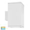 Porter Square White Up & Down LED Wall Light
