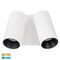 Revo White Double Adjustable Wall Light