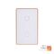 Wifi 2 Gang White with Gold Trim Wall Switch
