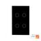 Wifi 4 Gang Black Wall Switch
