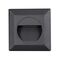 Quattro 3W LED Tricolour IP54 Reccessed Step Light Matt Black
