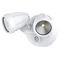 Bandit LED Flood Light Outdoor IP54 Double Spot 2 x 12W Tricolour Matt White