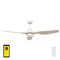 Brilliant Bahama White Timber Smart Wi-Fi DC Ceiling Fan with CCT LED