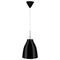 Brilliant Black Finn Gloss Metal Pendant Light