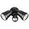 Brilliant Black Hunter-III LED Twin Light Floodlight with Sensor