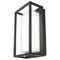 Brilliant Black Rectangle Bolton LED Exterior Wall Light