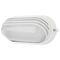 Brilliant White Essex Louvred LED Oval Bunker Light
