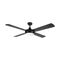 Brilliant Black Tempest 52'' AC 4-Blade Ceiling Fan with LED Light