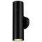 Brilliant Black Seaford LED Exterior Up/Down Wall Light