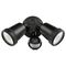 Brilliant Black Hunter Trio Twin Floodlight with Sensor