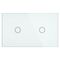 Brilliant White Elite Glass Wall Switch 2 Gang