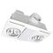 Brilliant White Supernova-II 2+1 Light 3-In-1 Bathroom Mate