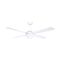 Brilliant White Tempo Plus 48'' AC 4-Blade Ceiling Fan with Light