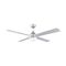 Brilliant Brushed Aluminium Tempo Plus 48''  AC 4-Blade Ceiling Fan with Light