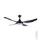 Brilliant Black Vector 52'' DC 4-Blade Ceiling Fan with Light