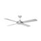 Brilliant Brush Aluminium with Silver Blades Tempest 52'' AC Ceiling Fan