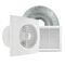 HPM 100mm 14W Square Wall Exhaust Fan Kit White