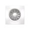 HPM Slimline 150mm 24W Square Exhaust Fan White