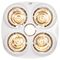 HPM 3-in-1 4-Lamp Instant Heat Bathroom Heater with Light