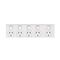 Excel - Horizontal 5 gang powerpoint 10A 240V a.c. white