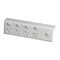 Excel - Horizontal 5 gang powerpoint 10A 240V a.c. with extra switch white