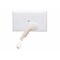 HPM Standard 10A Vertical 1 Gang Cord-Pull Ceiling Switch with LED White