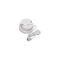 HPM Standard 10A Vertical 1 Gang Cord Pull Round Ceiling Switch White
