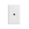 HPM Standard 75 OHM 1 Gang TV Coax Outlet White