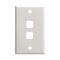 HPM Standard 2 Gang Rectangle Switch Cover Plate White