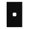 Excel - Switch coverplate 1 gang gloss black