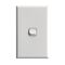 Excel - Vertical rocker switch - Single Pole Double Throw - 1 gang 2 way 10A 240V a.c. gloss white