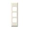 Excel - Architrave coverplate 3 gang cream