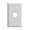 Excel - Switch coverplate 1 gang gloss white