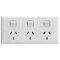 HPM Standard 10A Triple Powerpoint White