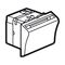 Arteor hotel equipment - BUS/SCS - Radio Frequency Identification Device (RFID) keycard switch - 2 modules - white